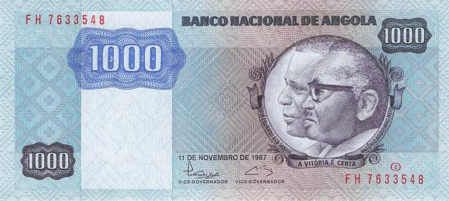 1000 Kwanzas 1987